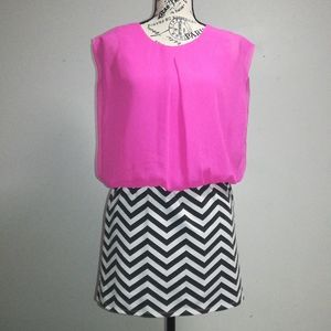 Speechless women tops pink stripe size 16 100% Polyester